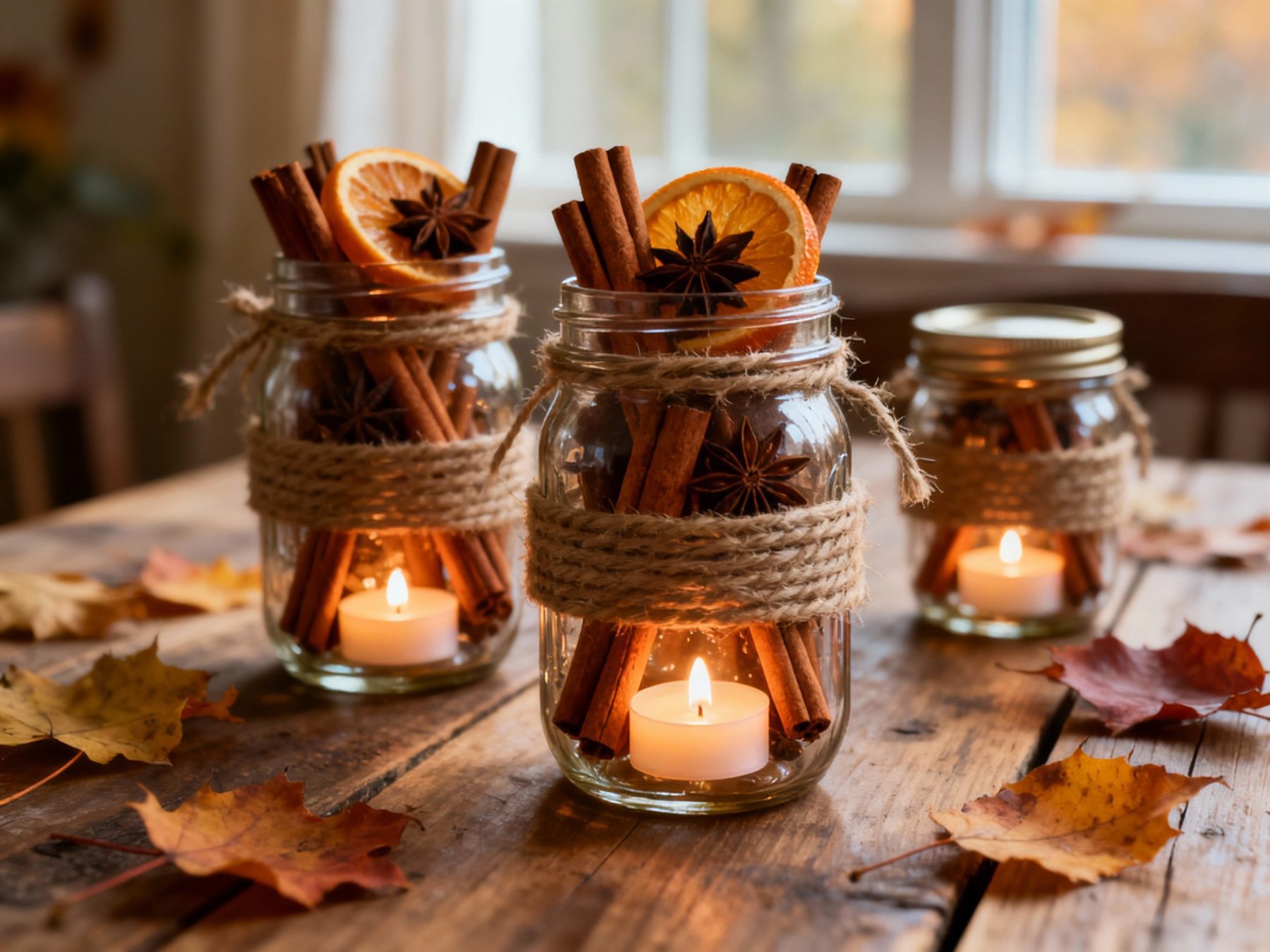 Idea 14: Mason Jar Spice Lanterns
