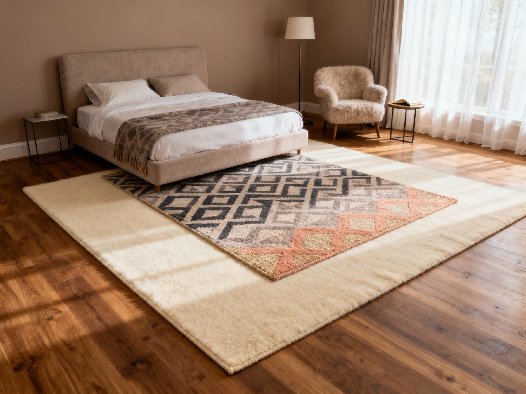 Idea 10: Layered Rugs for Depth and Comfort